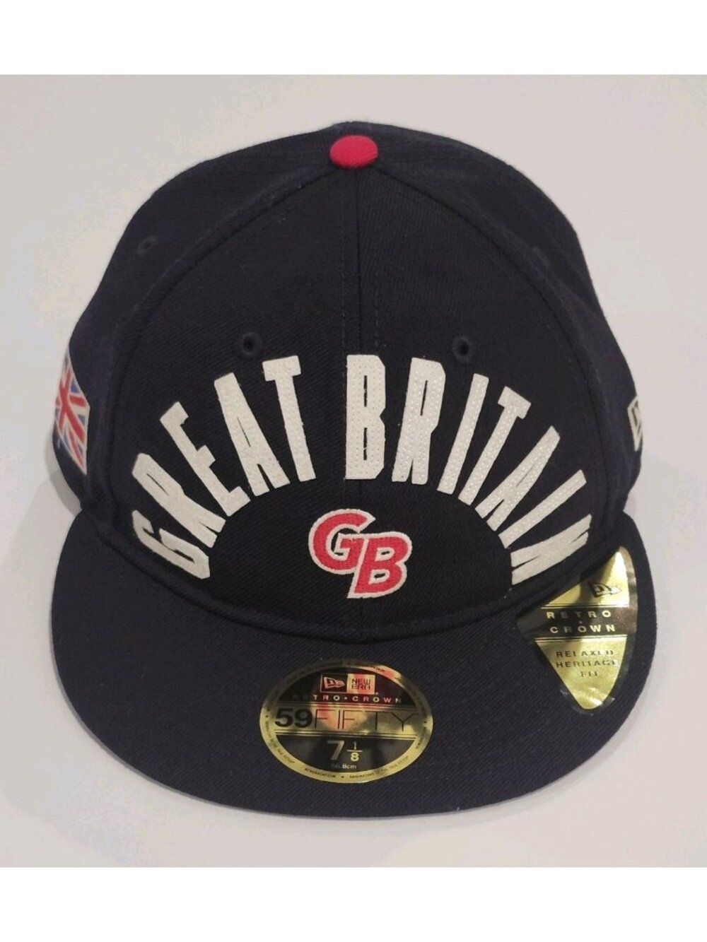 New Era 59FIFTY WBC Great Britain Classic Script Retro Crown 7 1/8 Fitted Hat